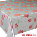 double golden film printed pvc table cloth